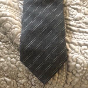 Grey Wool Burberry tie